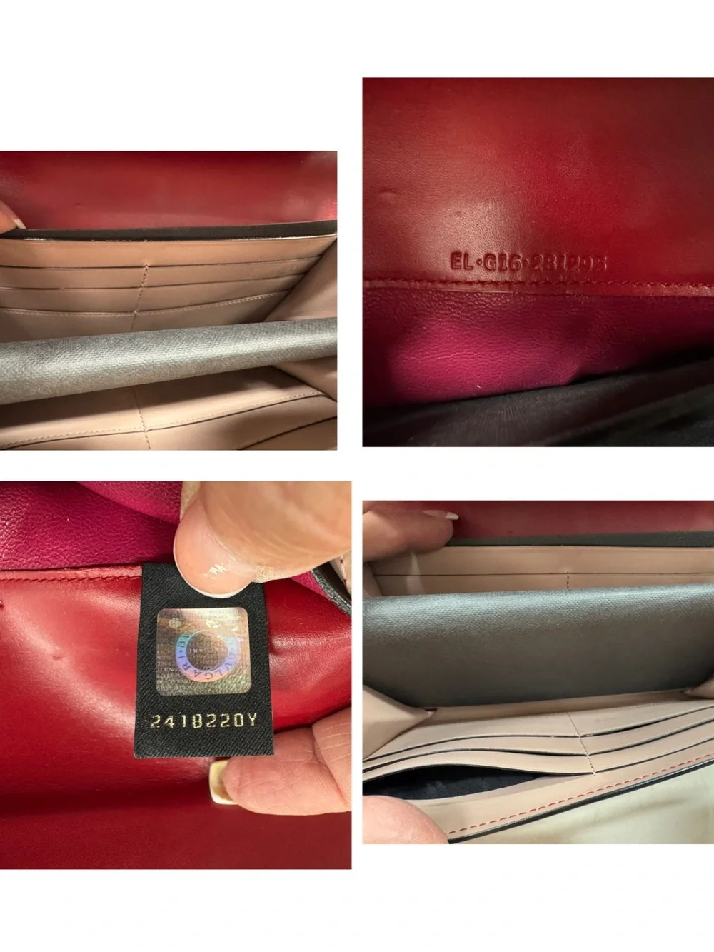 Bvlgari Ruby Rose Serpenti Envelope Clutch with Snakehead Clasp Full Inclusion